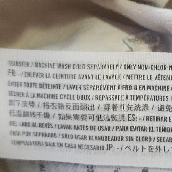 Abercrombie & Fitch Gathered Waist Cargo Pants - Size XS - Cream/Beige - Picture 15 of 15